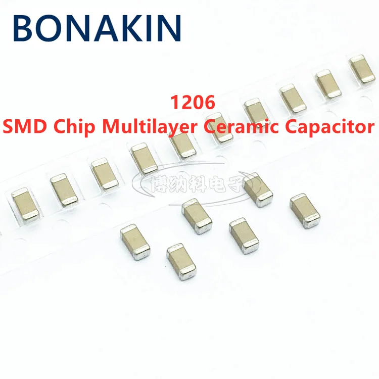 

50PCS 1206 470PF 50V 100V 250V 500V 1000V 2000V 3000V ±10% 471K X7R SMD Chip Multilayer Ceramic Capacitor