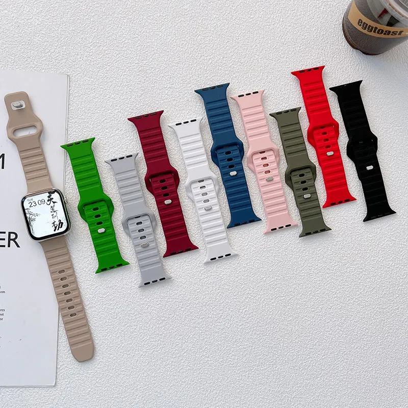 Плетеный силиконовый ремешок для Apple Watch band 44 мм 49 мм 45 мм 41 мм 42 мм 40 мм, браслет для наручных часов Correa iWatch Series 8 7 6 SE 5 4 3
Плетеный силиконовый ремешок для Apple Watch band 44 мм 49 мм 45 мм 41 мм 42 мм 40 мм, браслет для наручных часов Correa iWatch Series 8 7 6 SE 5 4 3