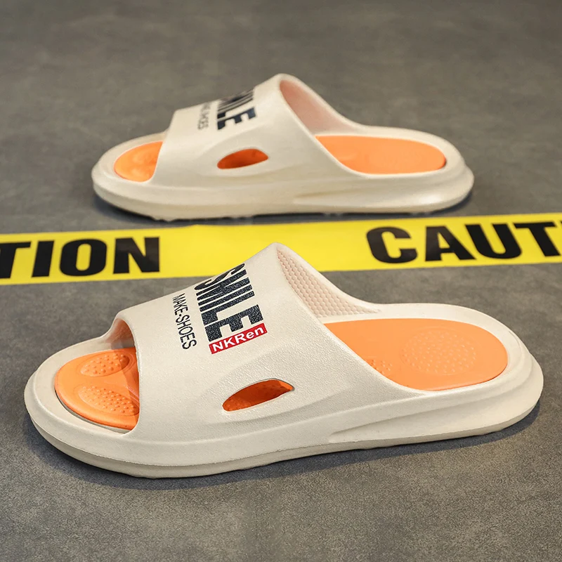 High Quality Men's Thick Soled Summer Beach Slippers Antiskid Soft Sandals Flip-flops Super Light Letter Shoes Women's Sandals
High Quality Men's Thick Soled Summer Beach Slippers Antiskid Soft Sandals Flip-flops Super Light Letter Shoes Women's Sandals