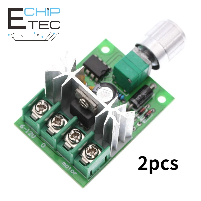 2pcs DC 6V-12V 6A PWM DC Motor Speed Controller Governor Regulator High Power Stepless Variable Speed Control Switch
2pcs DC 6V-12V 6A PWM DC Motor Speed Controller Governor Regulator High Power Stepless Variable Speed Control Switch