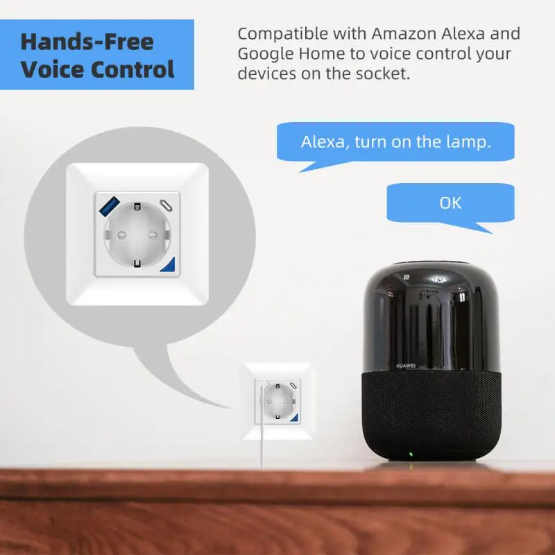Voice For Alexa Google Home Wifi Smart Socket Timing Tuya Wall Plug Diy Smart Home 16a Usb Fast Charge Type C Interface Eu
Voice For Alexa Google Home Wifi Smart Socket Timing Tuya Wall Plug Diy Smart Home 16a Usb Fast Charge Type C Interface Eu
