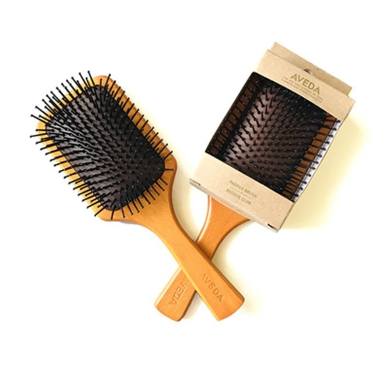 

Peach Wooden Hair Brush Scalp Hairbrush Comb Professional Women Tangle Hairdressing Supplies Brushes Tools Hair Combs