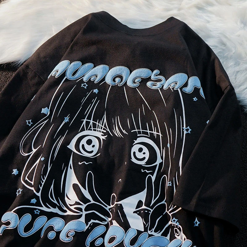 Oversized T Shirts Y2k Anime Cotton Women's T Shirt Girl Print Clothes Graphic Kawaii Streetwear T Shirt Harajuku Grunge Tops
Oversized T Shirts Y2k Anime Cotton Women's T Shirt Girl Print Clothes Graphic Kawaii Streetwear T Shirt Harajuku Grunge Tops