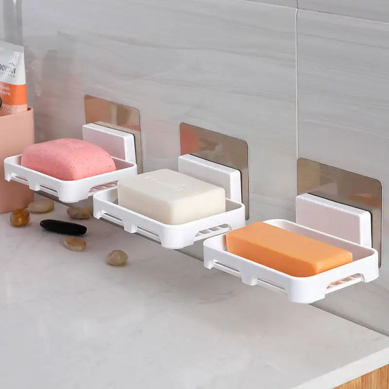 Soap Dishes Drain Wall Mounted Soap Sponge Holder Storage Rack Bathroom Organizer Soap Draining Holder Kitchen Hanging Soap Box
Soap Dishes Drain Wall Mounted Soap Sponge Holder Storage Rack Bathroom Organizer Soap Draining Holder Kitchen Hanging Soap Box