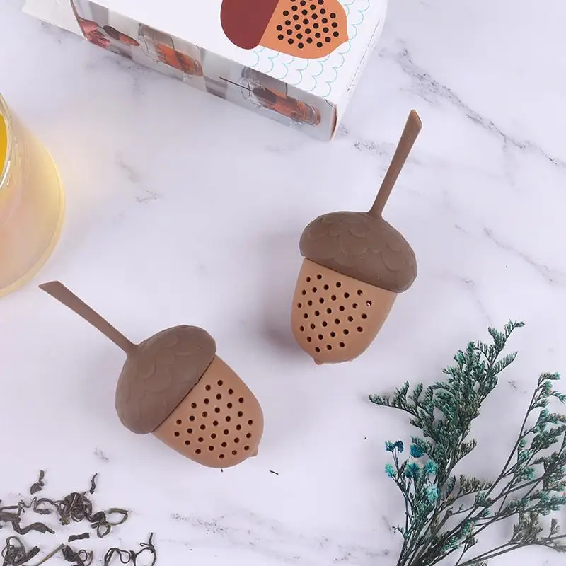 Silicone Kitchen Accessories Tea Bag Strainer Herbal Filter Acorn Shape Tea Infuser Gadgets Spice Diffuser
Silicone Kitchen Accessories Tea Bag Strainer Herbal Filter Acorn Shape Tea Infuser Gadgets Spice Diffuser