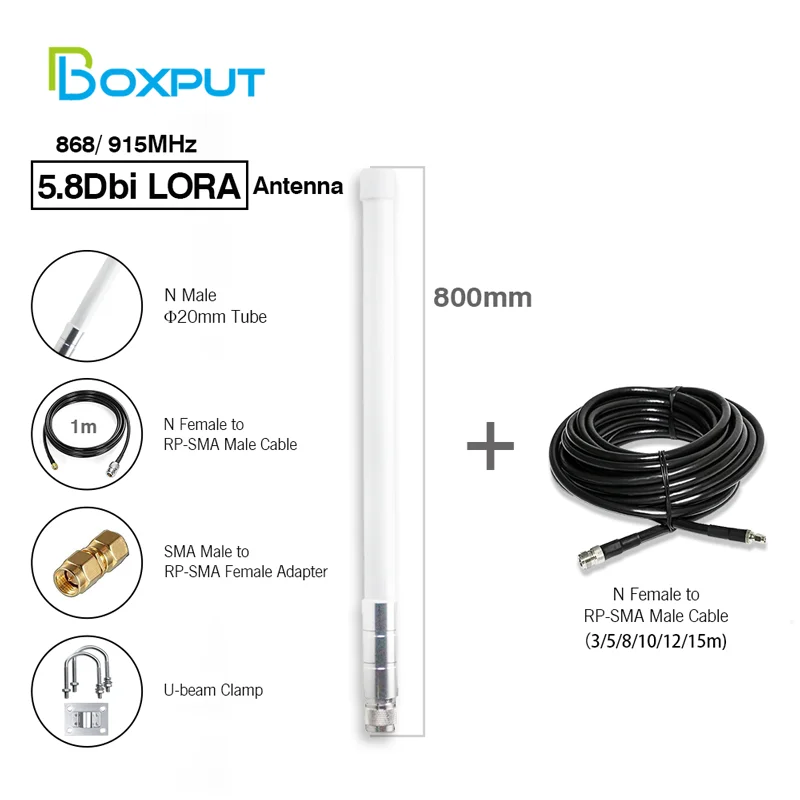 Helium miner 868MHz 915MHz LoRa Antenna with 8m cable 5.8DBi lorawan antenna RAK Hotspot mining hotspot cellular signal booster
Helium miner 868MHz 915MHz LoRa Antenna with 8m cable 5.8DBi lorawan antenna RAK Hotspot mining hotspot cellular signal booster