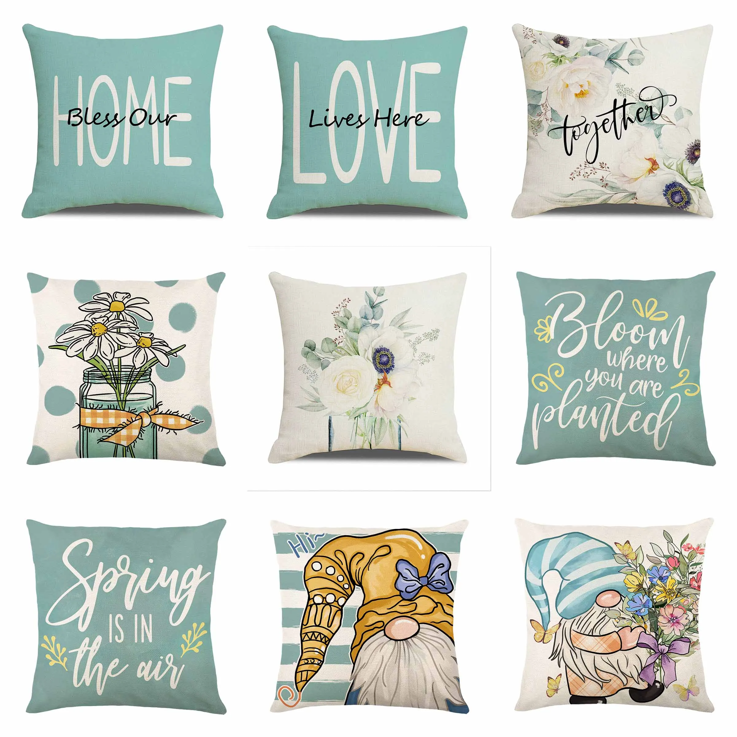 45x45cm Flower Square Polyester Pillowcase Pillowcase Spring Farmhouse Home Decoration Cushion Cover Blue Letter Pillowcase
45x45cm Flower Square Polyester Pillowcase Pillowcase Spring Farmhouse Home Decoration Cushion Cover Blue Letter Pillowcase