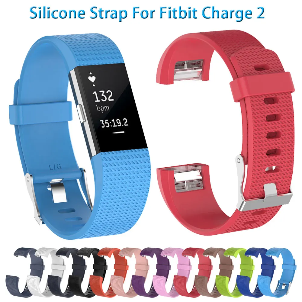 

Strap For Fitbit Charge 2 Charge2 Silicone Smartwatch Sport Watchband Bracelet Replacement Wrist Band Belt Accessories