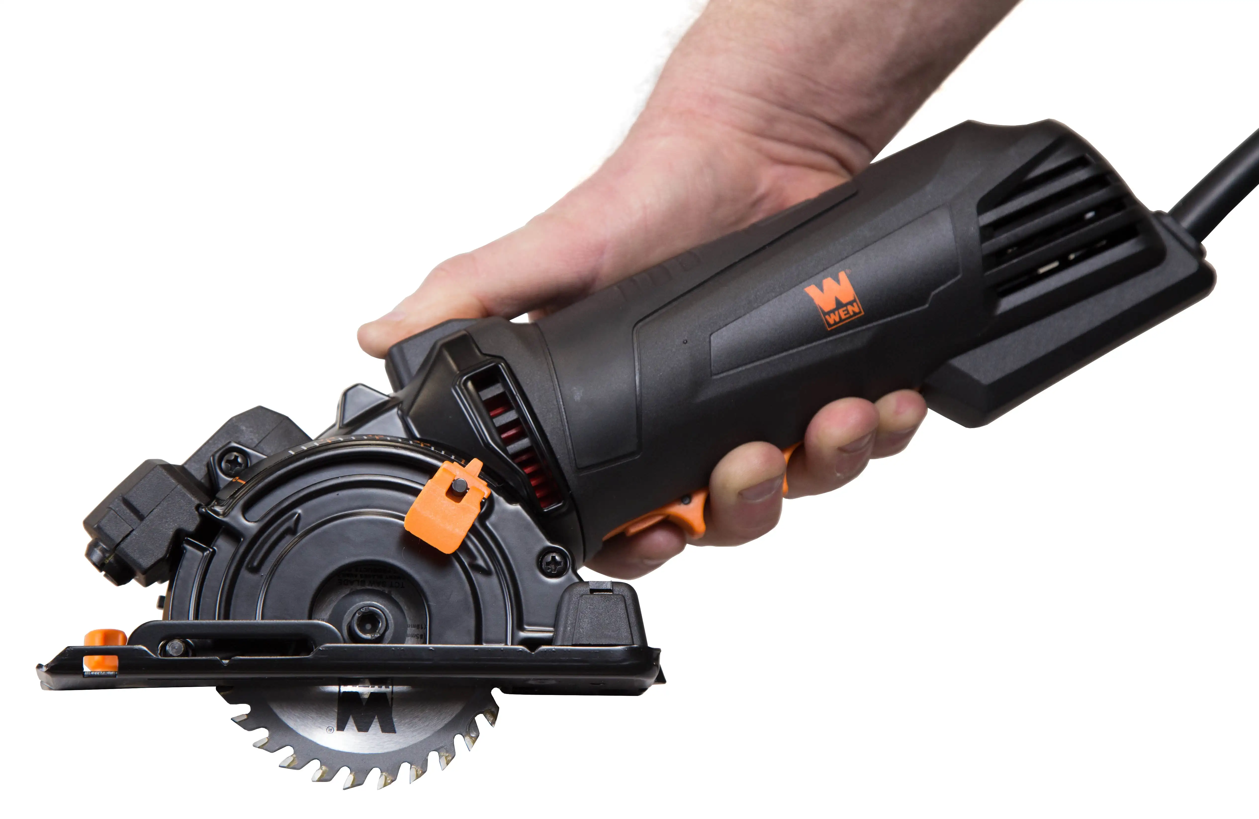 4.2-Amp 3-3/8-Inch Plunge Cut Compact Circular Saw with Laser, Carrying Case and Three Blades, 36704
4.2-Amp 3-3/8-Inch Plunge Cut Compact Circular Saw with Laser, Carrying Case and Three Blades, 36704