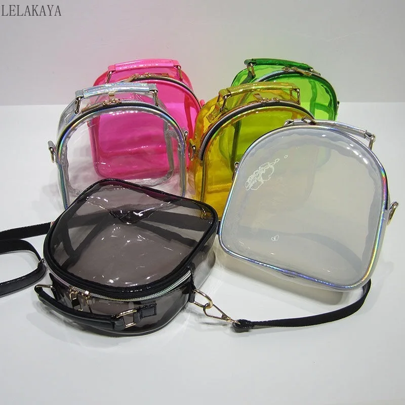 Fashion Laser Small Bags for Women PVC Jelly Shoulder Bag Dazzle Color Transparent Clear Tote Bag Mini Luxury Handbag for Girls
Fashion Laser Small Bags for Women PVC Jelly Shoulder Bag Dazzle Color Transparent Clear Tote Bag Mini Luxury Handbag for Girls