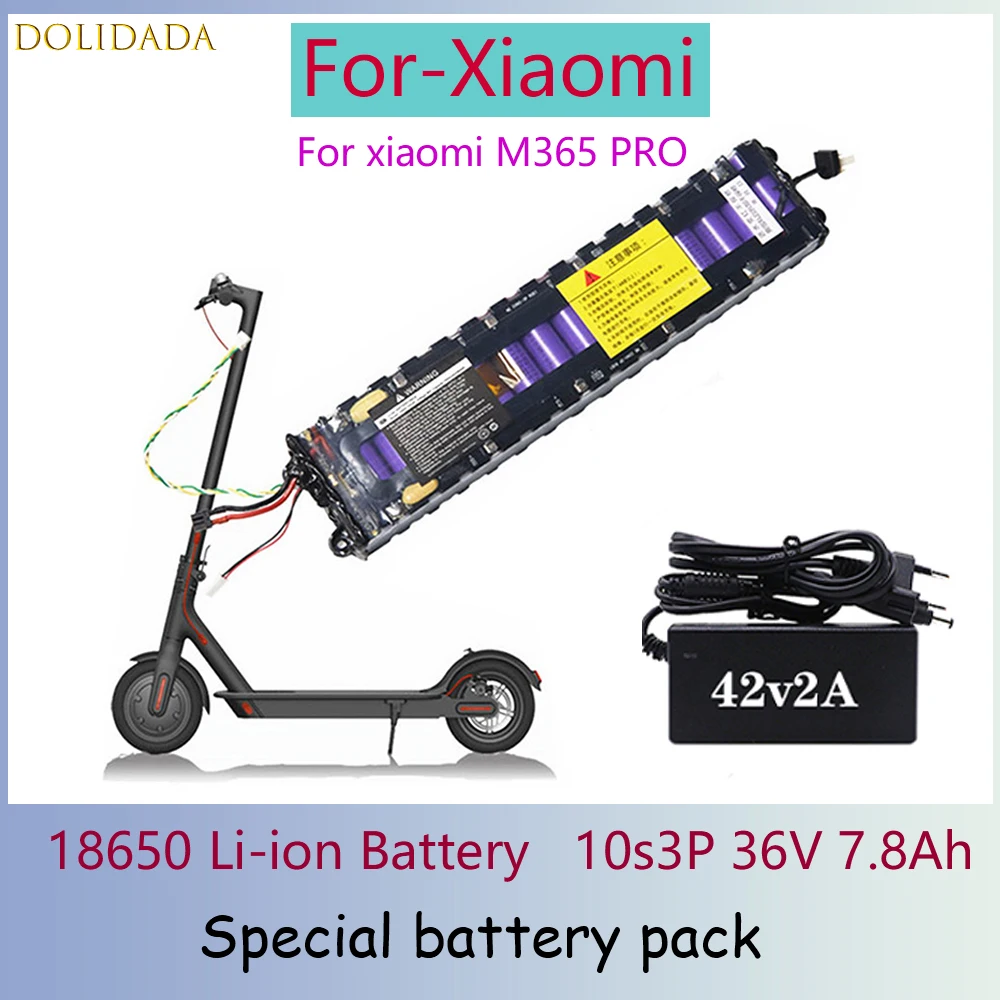 

New for-Xiaomi 18650 Li-ion Battery 10s3P 36V7.8Ah Electric Bicycle Battery Pack for-Xiaomi M365 Bike Scooter Built-in Smart BMS