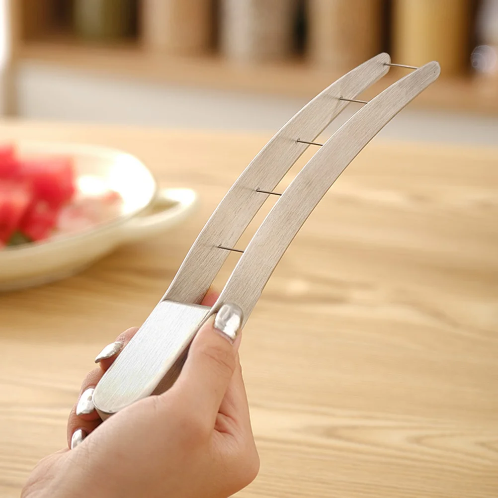 1 Set of Stainless Steel Watermelon Fork Kitchen Watermelon Slicer Fruit Slicer Kitchen Gadget
1 Set of Stainless Steel Watermelon Fork Kitchen Watermelon Slicer Fruit Slicer Kitchen Gadget