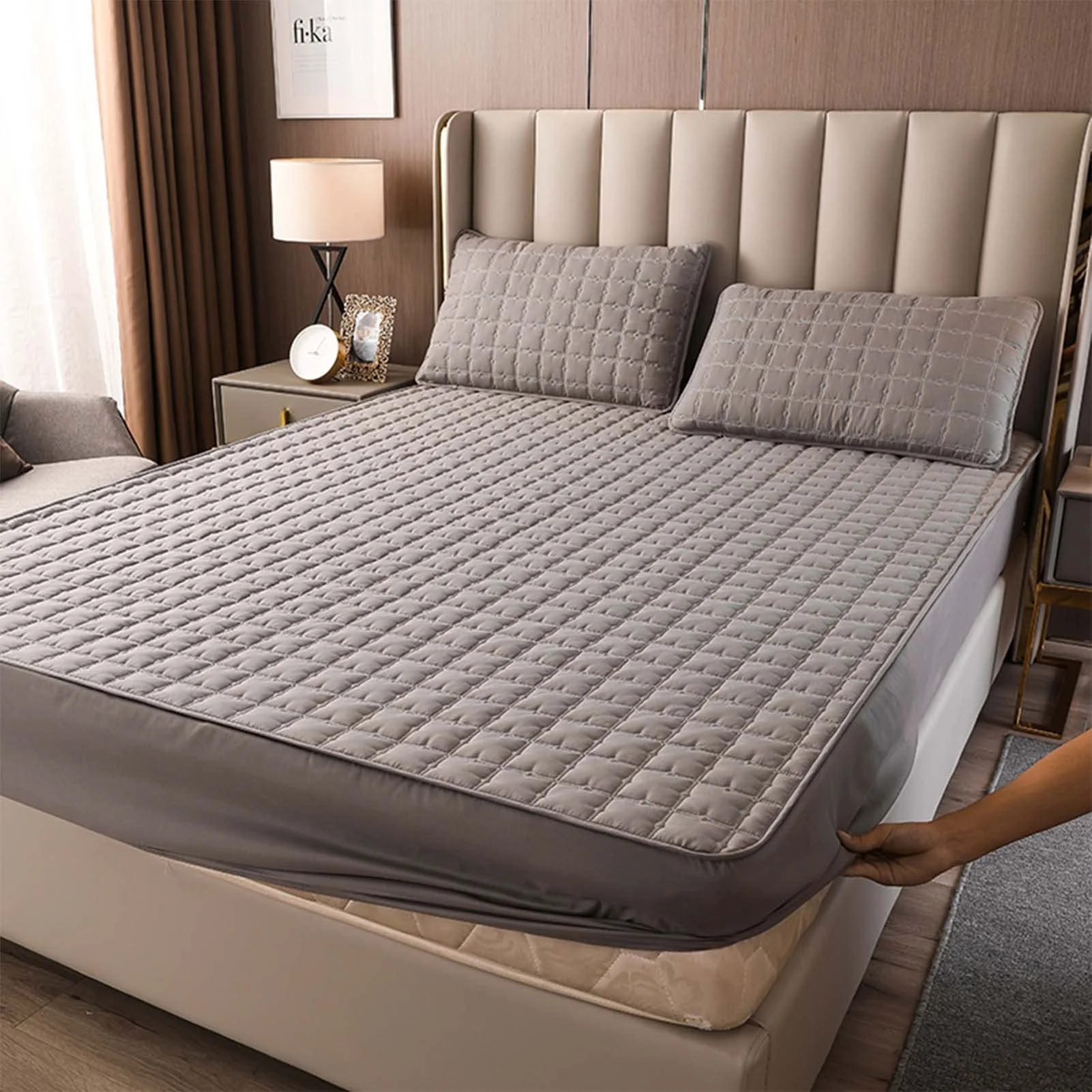 Washable Bed Cover 90x190cm Mattress Cover Fitted Bed Sheet Single Quilted Mattress Protector No Pillowcase
Washable Bed Cover 90x190cm Mattress Cover Fitted Bed Sheet Single Quilted Mattress Protector No Pillowcase
