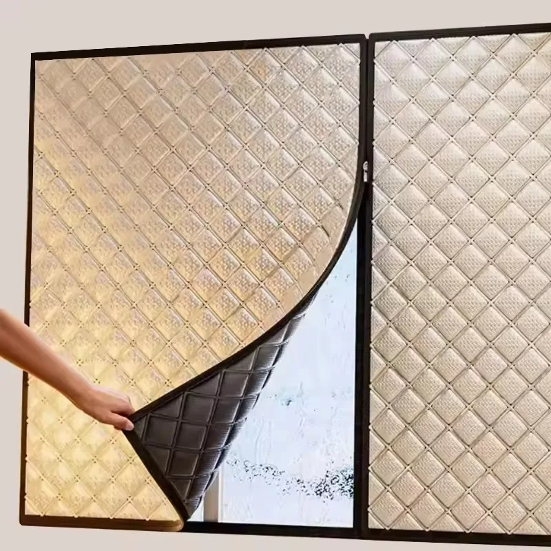 Зимние ветрозащитные шторы серебристого цвета
Зимние ветрозащитные шторы серебристого цвета