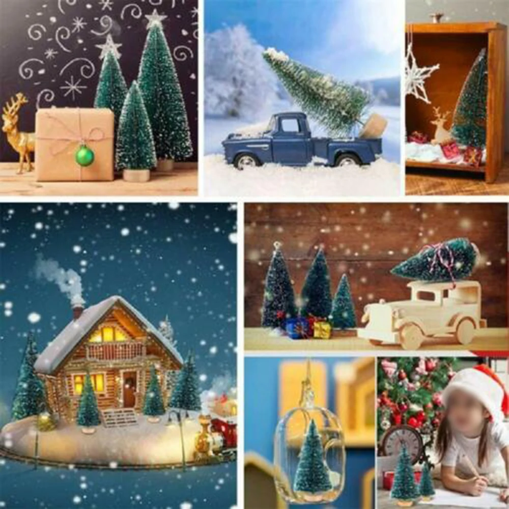 12pcs Mini Sisal Christmas Trees Ornament Snow Frost Small Pine Tree For Home Office Merry Party Xams Desktop Decorations Gift
12pcs Mini Sisal Christmas Trees Ornament Snow Frost Small Pine Tree For Home Office Merry Party Xams Desktop Decorations Gift