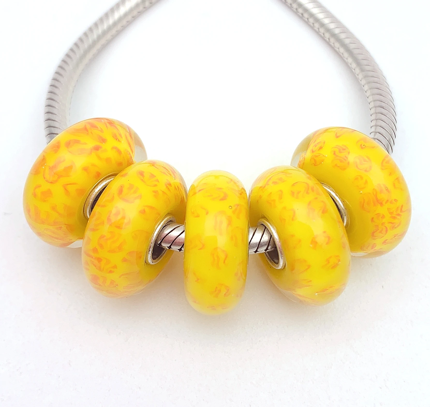 YG28 5X 100% Authenticity S925 Sterling Silver Beads Murano Glassbeads beads Fit European Charms Bracelet diy jewelry Lampwork
YG28 5X 100% Authenticity S925 Sterling Silver Beads Murano Glassbeads beads Fit European Charms Bracelet diy jewelry Lampwork
