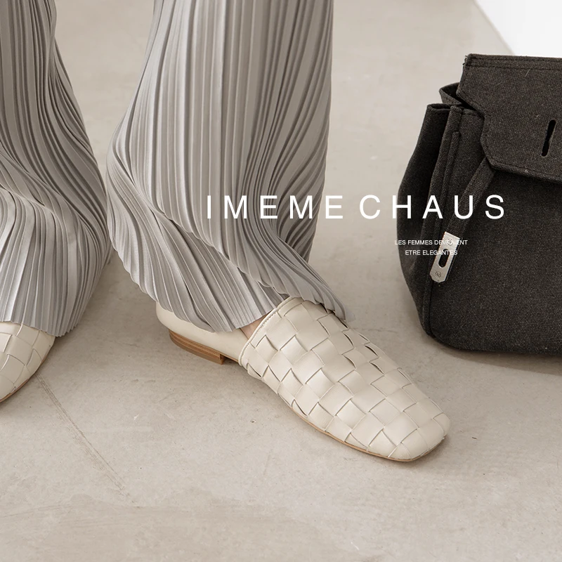 Lazier Flats Genuine Leather Simple Style Weave Mule Loafer Shoes Women's Mules Outer Wear Woman Closed Toe Slippers Sheepskin
Lazier Flats Genuine Leather Simple Style Weave Mule Loafer Shoes Women's Mules Outer Wear Woman Closed Toe Slippers Sheepskin