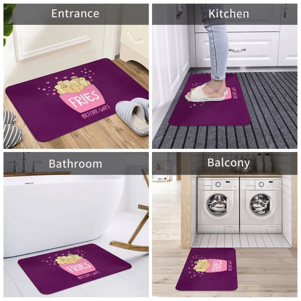 French Fries Before Guys Bath Mat Decor 3D Rug Carpet Doormat Nonslip Entrance Living Room Home Kitchen Bathroom Water Oil Proof
French Fries Before Guys Bath Mat Decor 3D Rug Carpet Doormat Nonslip Entrance Living Room Home Kitchen Bathroom Water Oil Proof
