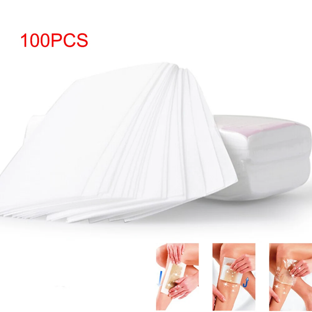 

100 Pcs/Set Depilatory Papers Nonwoven Cloth For Face Neck Arm Leg Body Hair Removal Wax Paper Beauty Tools High Quality