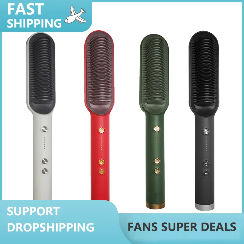 Household Hair Straightening Brush Negative Ion Straightening Comb Curling Iron Dual-Use Inner Buckle Does Not Hurt Hair
Household Hair Straightening Brush Negative Ion Straightening Comb Curling Iron Dual-Use Inner Buckle Does Not Hurt Hair