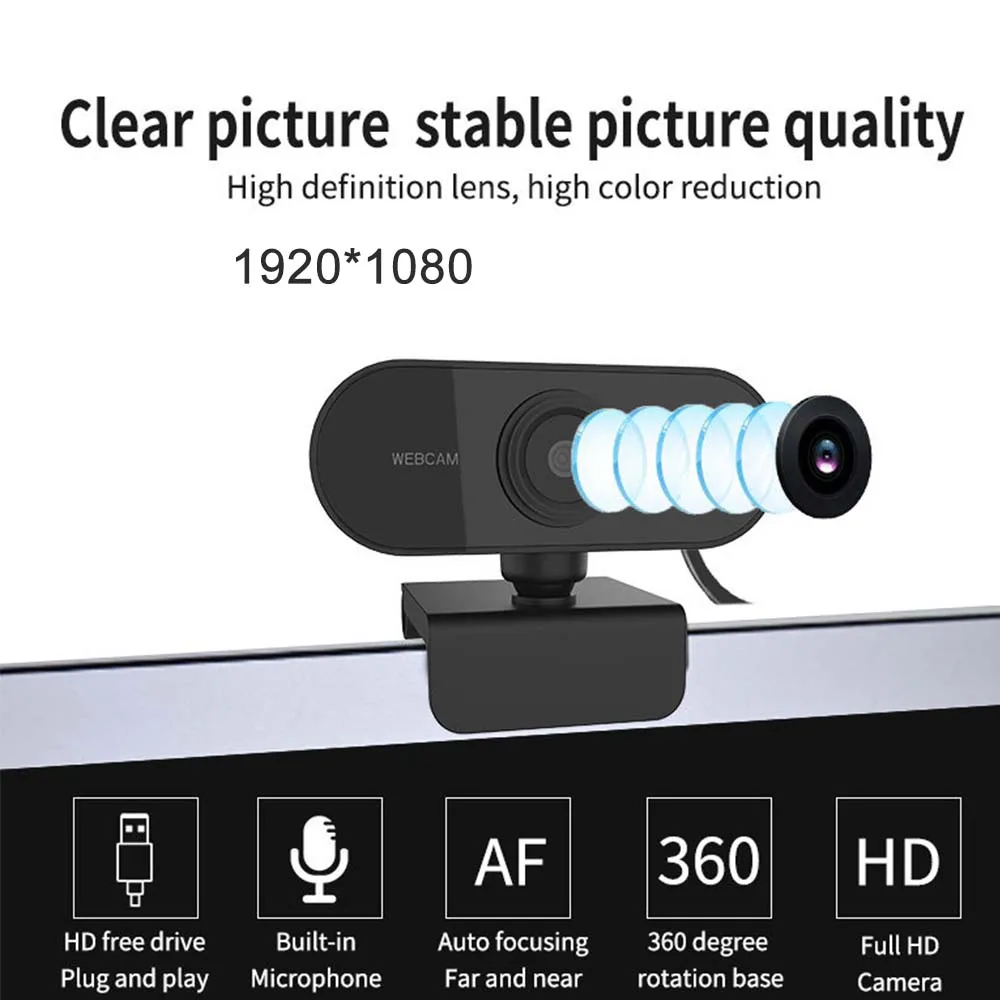 1080P Webcam Full HD Web Camera With Microphone USB Plug Web Cam For PC Computer Mac Laptop Desktop YouTube Skype Camera drop
1080P Webcam Full HD Web Camera With Microphone USB Plug Web Cam For PC Computer Mac Laptop Desktop YouTube Skype Camera drop