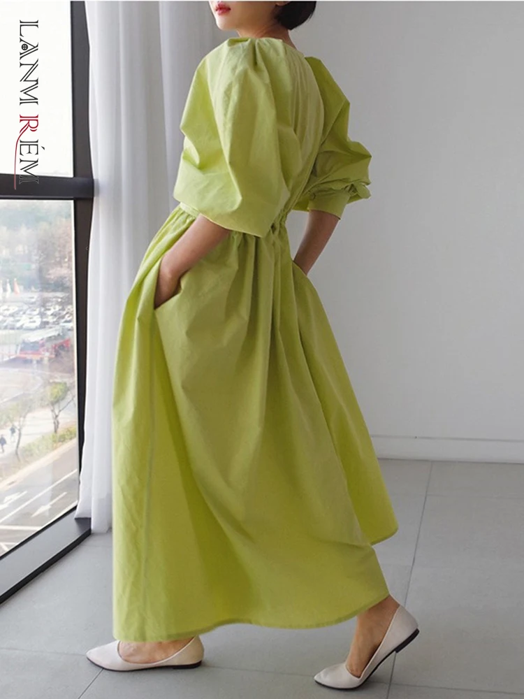 LANMREM 2022 Summer Casual Dress Slim Waist Women's Medium Length Single Breasted Korean Style Puff Sleeve Dresses 2R3110
LANMREM 2022 Summer Casual Dress Slim Waist Women's Medium Length Single Breasted Korean Style Puff Sleeve Dresses 2R3110