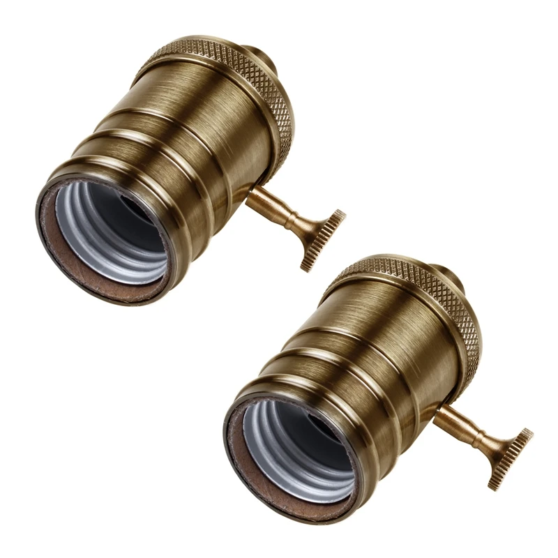 2X E26/E27 Retro Vintage Antique Brass Copper Lamp Light Bulb Holder Socket Antique Brass
2X E26/E27 Retro Vintage Antique Brass Copper Lamp Light Bulb Holder Socket Antique Brass