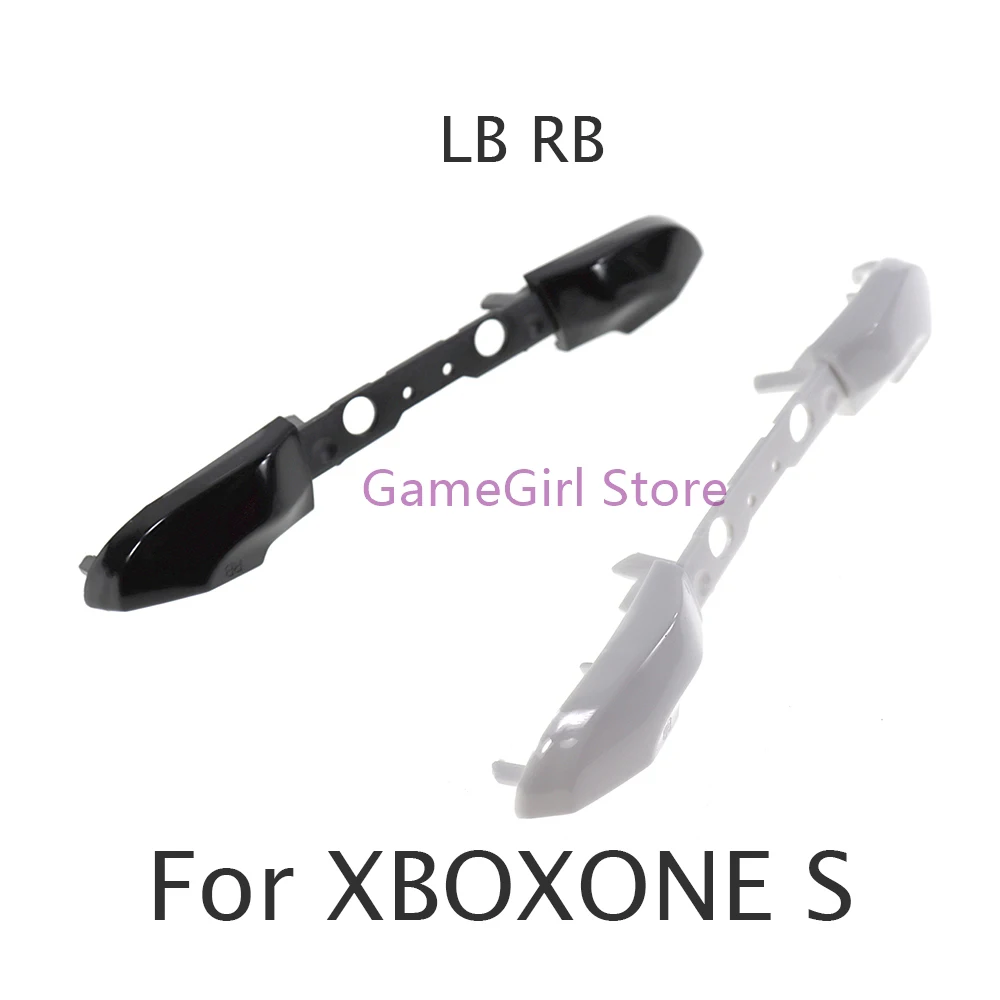 2 шт. черно-белая полоса LB RB бампер триггерная кнопка для XBOXONE Slim Xbox One S запасная