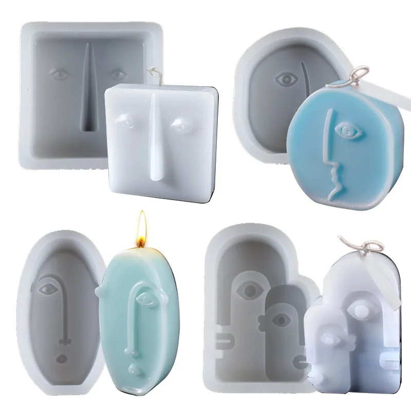Abstract Face Handmade Candle Mold Aromatherapy Soap Silicone Mold DIY Epoxy Resin Mold Candle Making Molds Crafts Home Decor 
Abstract Face Handmade Candle Mold Aromatherapy Soap Silicone Mold DIY Epoxy Resin Mold Candle Making Molds Crafts Home Decor