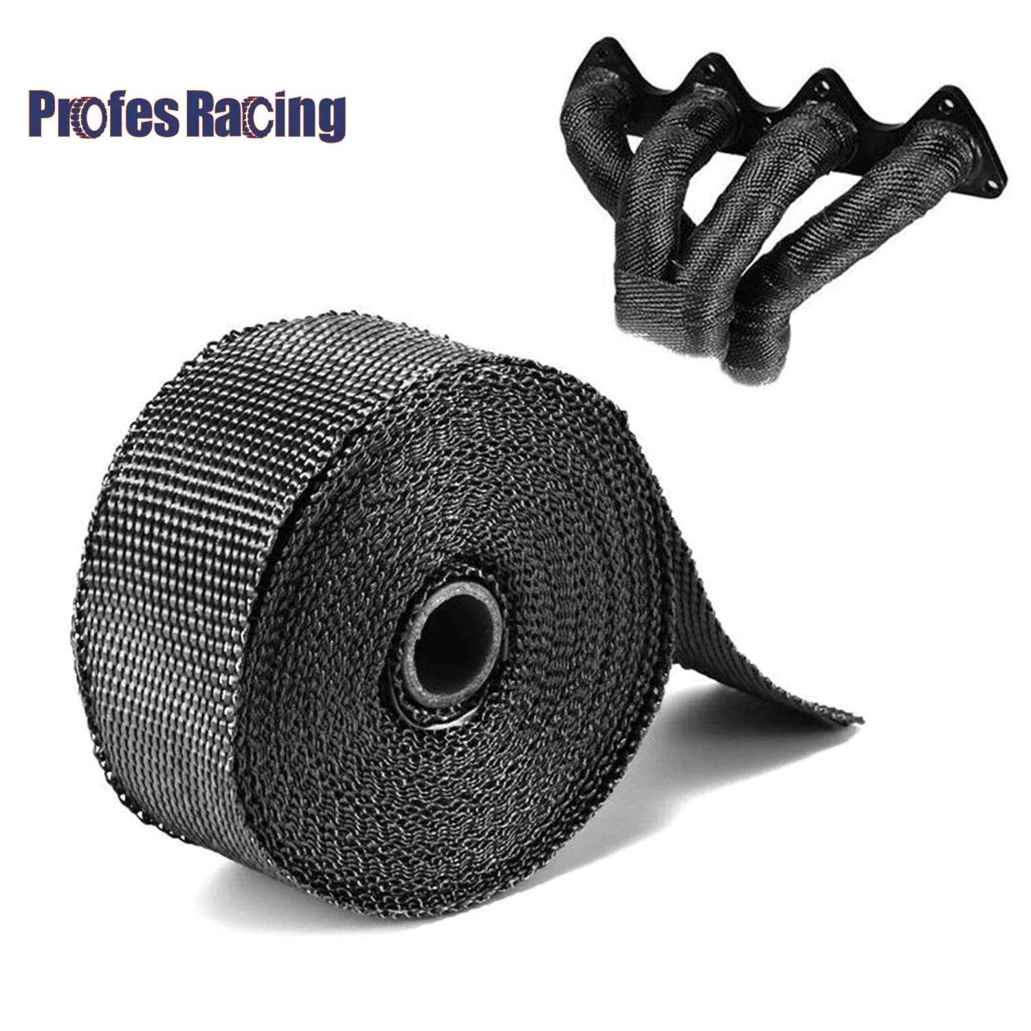 

Motorcycle muffler Thermal Tape Exhaust Header Heat Wrap Manifold Insulation Roll Resistant with Stainless Ties 5cm*5M/10M/15M
