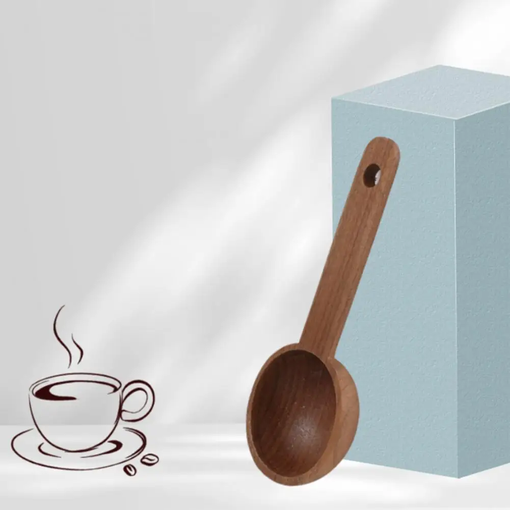 Ложка для чая, ложка для специй с полированной поверхностью, деревянная Нескользящая Современная многофункциональная ложка для приправ, чая, кофе