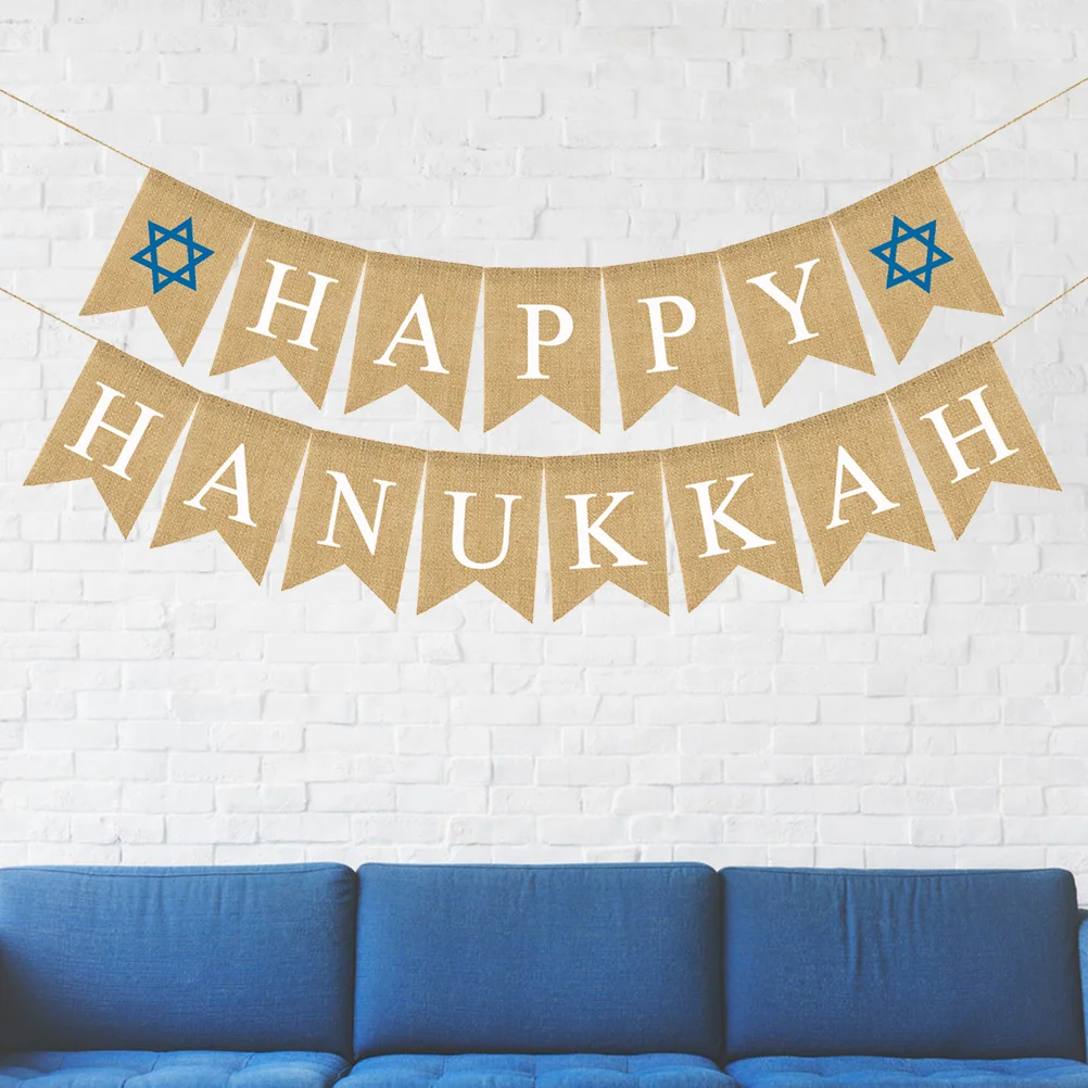 Hanukkah Bunting Banner Party Ornaments Accessories Rustic Jute Favorsflag Burlap Happy Decor Chanukah Decorations Supplies
Hanukkah Bunting Banner Party Ornaments Accessories Rustic Jute Favorsflag Burlap Happy Decor Chanukah Decorations Supplies