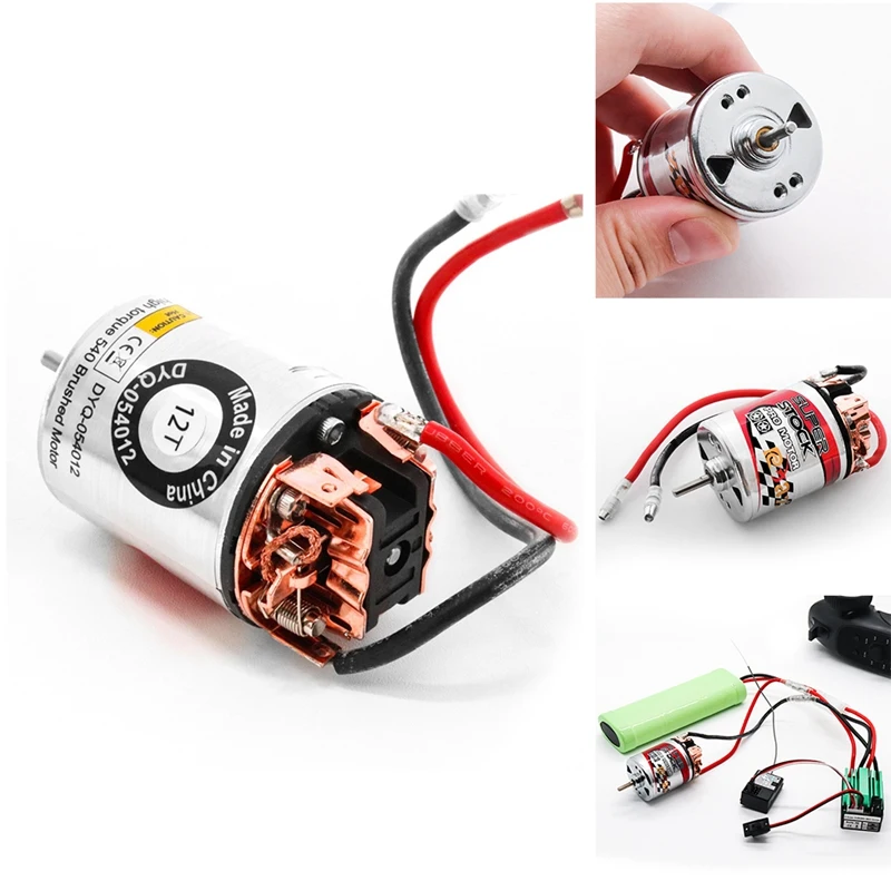 540 Brushed Motor Waterproof Replacement For 1/10 RC Car Crawler Axial SCX10 90046 Traxxas TRX4 Redcat Gen8 ,12T
540 Brushed Motor Waterproof Replacement For 1/10 RC Car Crawler Axial SCX10 90046 Traxxas TRX4 Redcat Gen8 ,12T