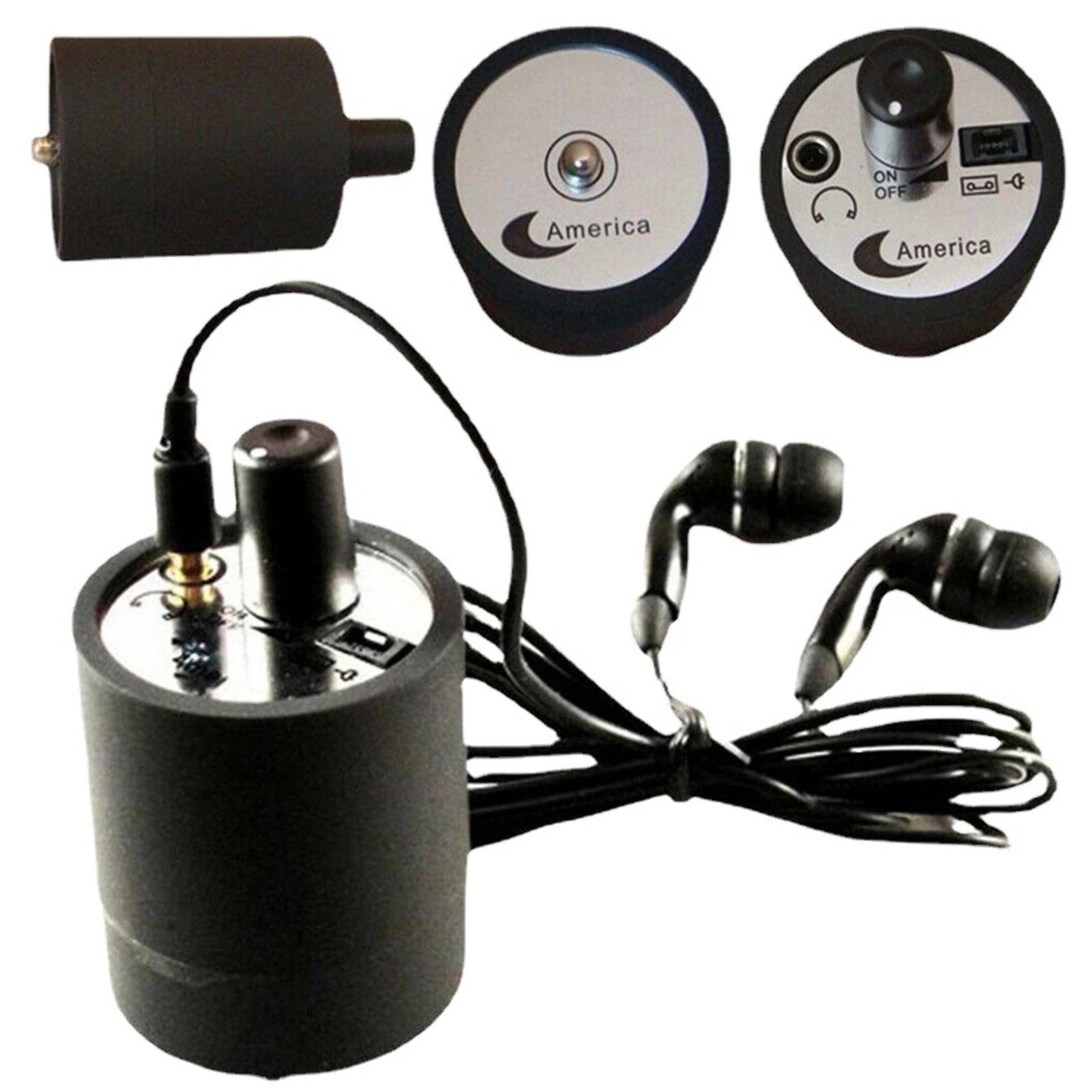 

High Strength Wall Microphone Voice Detecotor For Engineer Water Leakage Oil Leaking Hearing Water Leak Meter Sound Collector