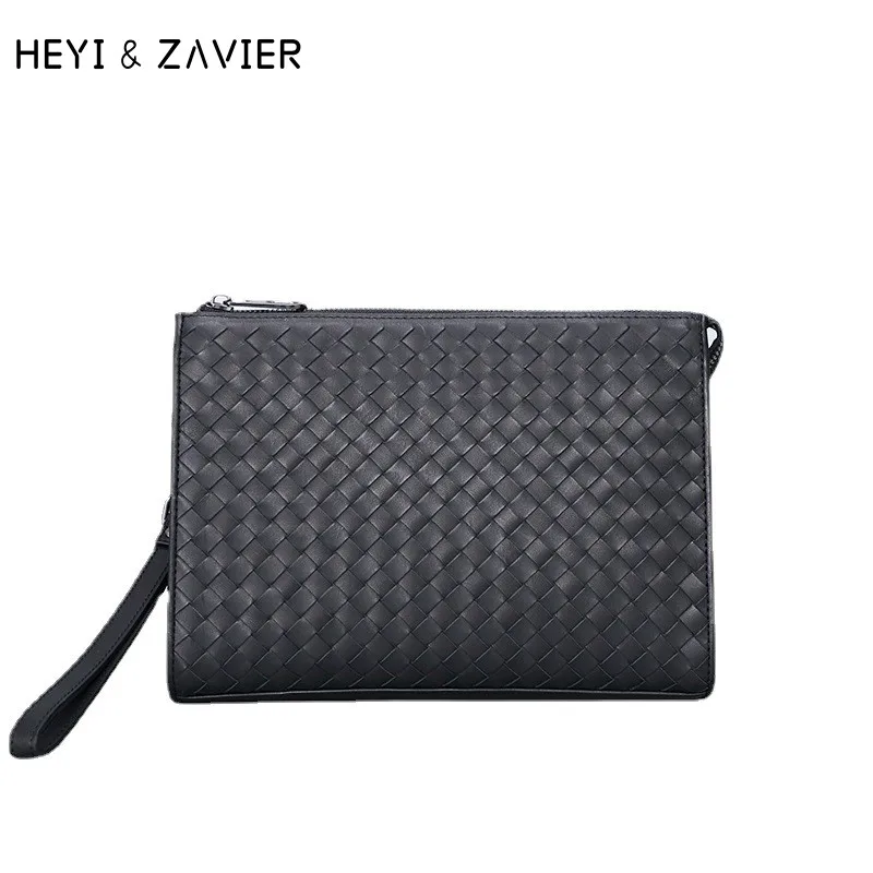 New Luxury Designer Man Cutch Bag 100% Genuine Leather Envelope Bag Large Capacity First Layer Cowhide Business Woven Handbag
New Luxury Designer Man Cutch Bag 100% Genuine Leather Envelope Bag Large Capacity First Layer Cowhide Business Woven Handbag