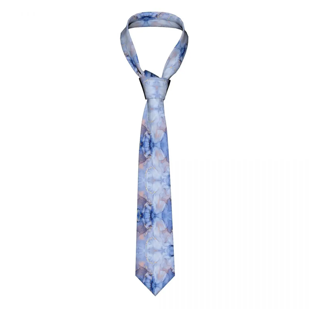 

Мужской узкий галстук 8 см из полиэстера, с мраморным узором