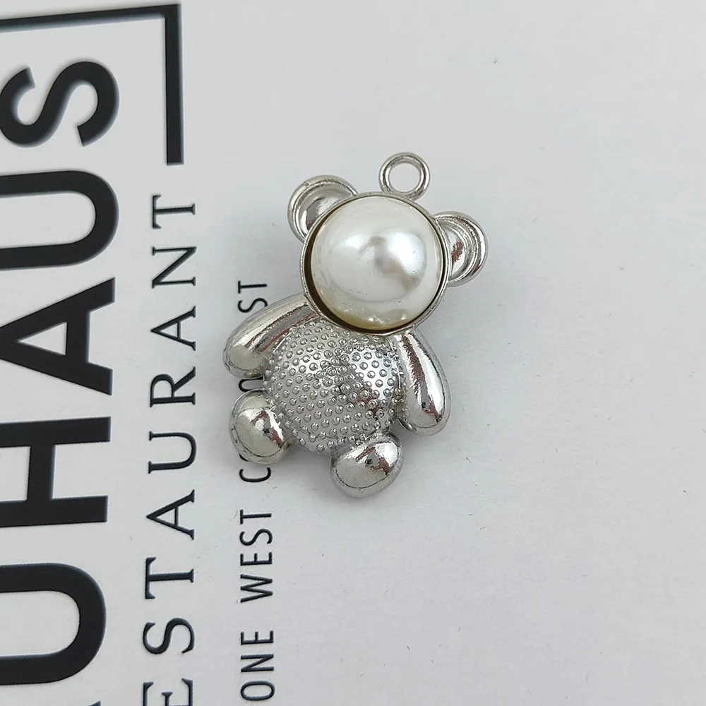 Bear Charms For Jewelry Making Supplies Silver Plated Enamel Zircon Bracelet Necklace Diy Accessories Handmade Pendant
Bear Charms For Jewelry Making Supplies Silver Plated Enamel Zircon Bracelet Necklace Diy Accessories Handmade Pendant