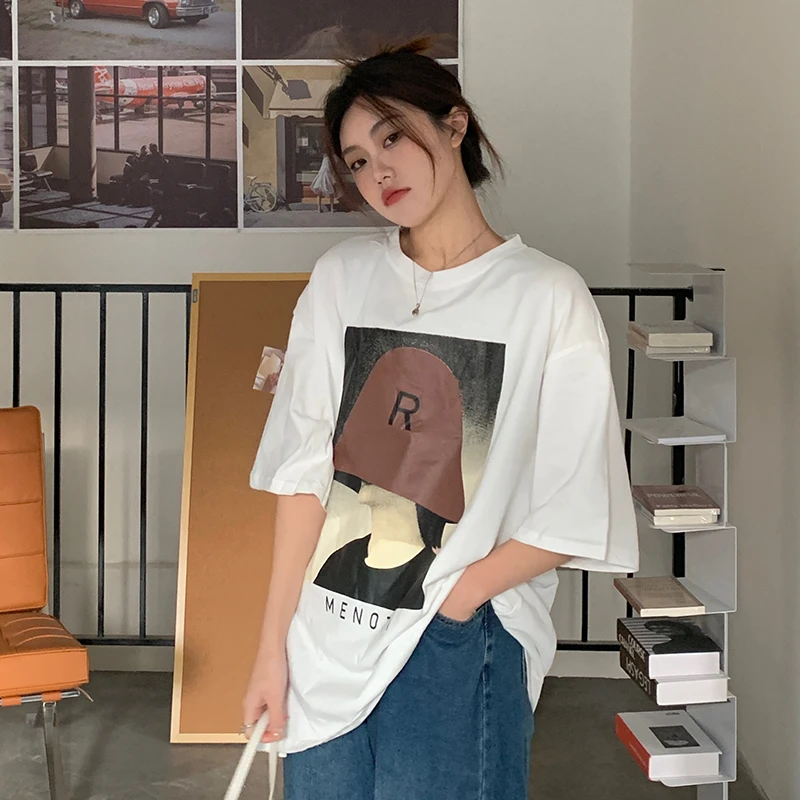 Japanese Summer Women Blouse Short-Sleeved t-Shirt Vintage Aesthetic Egirl Tops Oversized Korean Clothes Grunge Letters Clothing
Japanese Summer Women Blouse Short-Sleeved t-Shirt Vintage Aesthetic Egirl Tops Oversized Korean Clothes Grunge Letters Clothing
