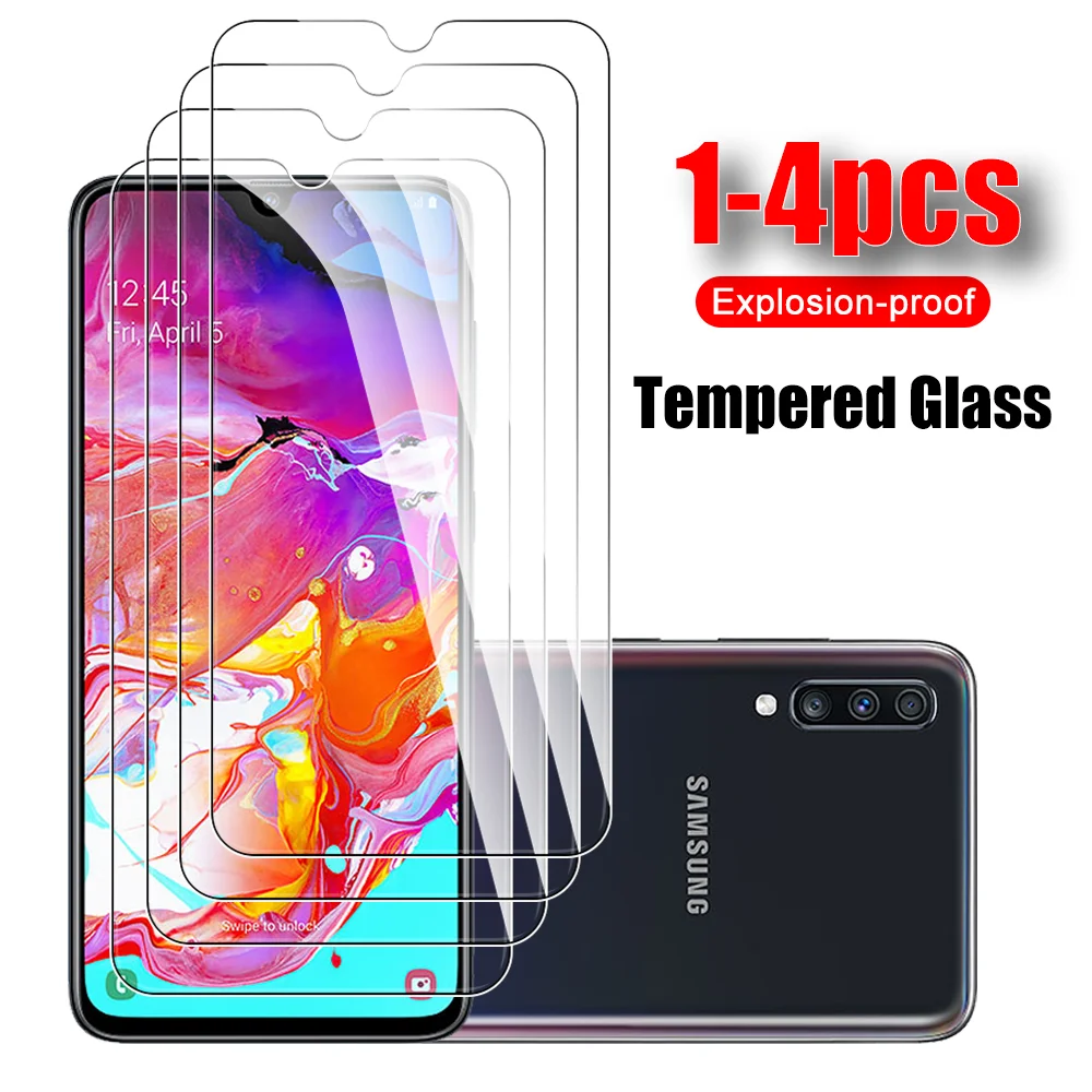 

4-1pc Tempered Glass For Samsung Galaxy A70 Screen Protector For A70S A50 A50S A40 A40S A30 A30S A20 A20S A10 A10S M30 M30S Film