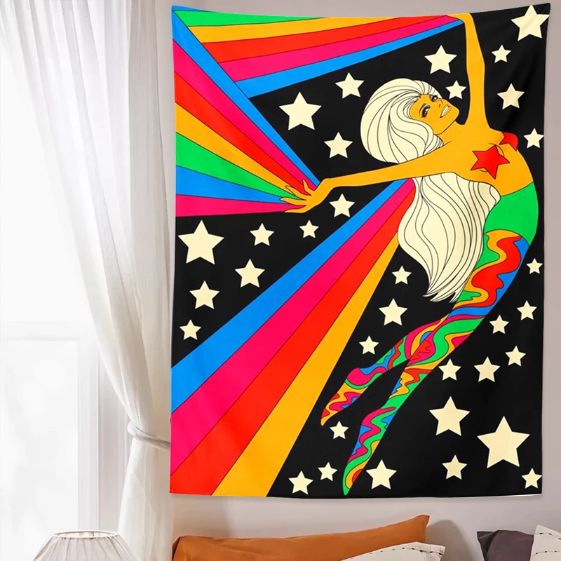80s Aesthetic Tapestry Wall Hanging Vintage Rainbow Star sky Bohemian Ouija Wall Art Decor Home Bedroom Art Carpet Prints
80s Aesthetic Tapestry Wall Hanging Vintage Rainbow Star sky Bohemian Ouija Wall Art Decor Home Bedroom Art Carpet Prints