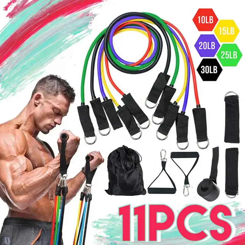 11 Pcs/Set Exercise Elastic Pull String Latex Resistance Band Sport Strength Pull Up Assist Band Workout Fitness Equipment
11 Pcs/Set Exercise Elastic Pull String Latex Resistance Band Sport Strength Pull Up Assist Band Workout Fitness Equipment