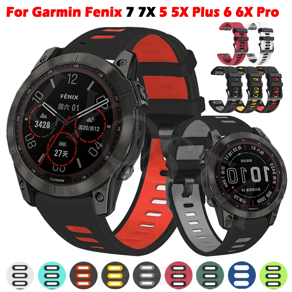 Ремешок силиконовый для Garmin Fenix 7 7X 5 5X Plus 6 6X Pro 3 HR, простой быстросъемный браслет Epix/D2 MK2i, 26 22 мм
Ремешок силиконовый для Garmin Fenix 7 7X 5 5X Plus 6 6X Pro 3 HR, простой быстросъемный браслет Epix/D2 MK2i, 26 22 мм