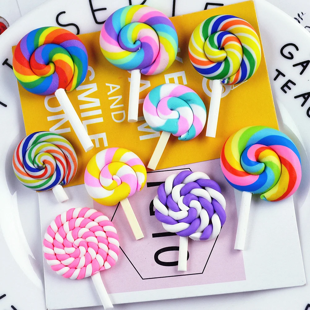 Lollipop Candy Charms Clay Flatback Resin Beads Lollipops Charm Embellishments Nail Diy Decorations Polymer Crafts Making
Lollipop Candy Charms Clay Flatback Resin Beads Lollipops Charm Embellishments Nail Diy Decorations Polymer Crafts Making