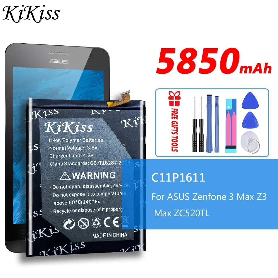 Battery For ASUS Zenfone 3 max Z3 Max 3Max ZC520TL X008DB 3 X008 X008D Z01B Smartphone Bateria C11P1611 Zenfone3 Max Batterie
Battery For ASUS Zenfone 3 max Z3 Max 3Max ZC520TL X008DB 3 X008 X008D Z01B Smartphone Bateria C11P1611 Zenfone3 Max Batterie