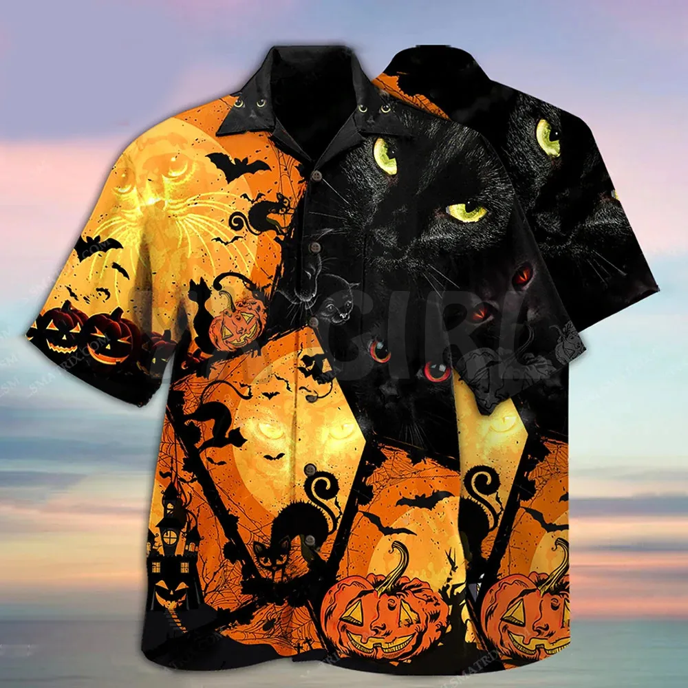 Halloween Black Cat Hawaiian Shirt 3D All Over Printed Hawaiian Shirt Men's For Women's Harajuku Casual Shirt Unisex
Halloween Black Cat Hawaiian Shirt 3D All Over Printed Hawaiian Shirt Men's For Women's Harajuku Casual Shirt Unisex