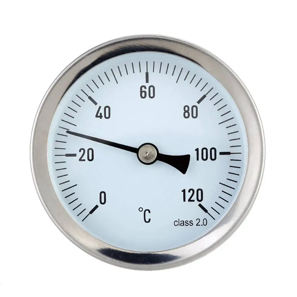 Water-proof 0-120degree Aluminum Hot Water Pipe Thermometer Pipe Hot Water Heating 63mm Dial Temp Gauge
Water-proof 0-120degree Aluminum Hot Water Pipe Thermometer Pipe Hot Water Heating 63mm Dial Temp Gauge