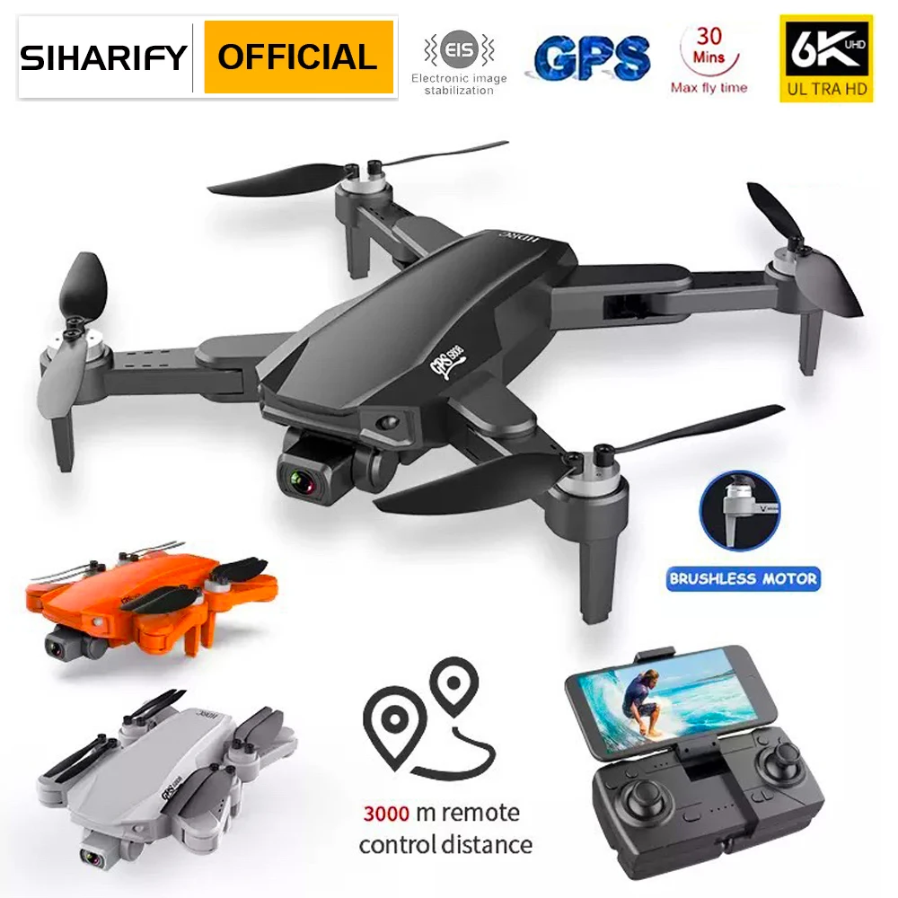 Professional Drone EIS Dual Camera Dron GPS Drones 6KCamera Quadcopter FPV Drone Brushless Helicopter Long Distance RC Drone Pro
Professional Drone EIS Dual Camera Dron GPS Drones 6KCamera Quadcopter FPV Drone Brushless Helicopter Long Distance RC Drone Pro