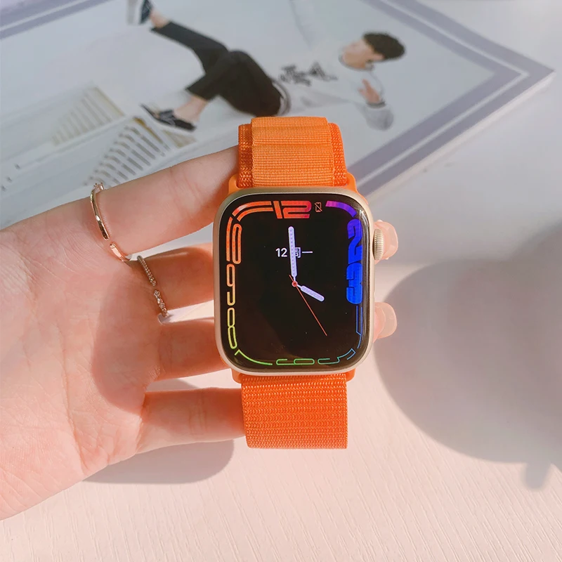 Alpine loop Strap for Apple watch Ultra 49mm Series 8 45mm 41mm 44mm 40mm Nylon bracelet correa iwatch series 7 SE 6 5 4 3 strap
Alpine loop Strap for Apple watch Ultra 49mm Series 8 45mm 41mm 44mm 40mm Nylon bracelet correa iwatch series 7 SE 6 5 4 3 strap