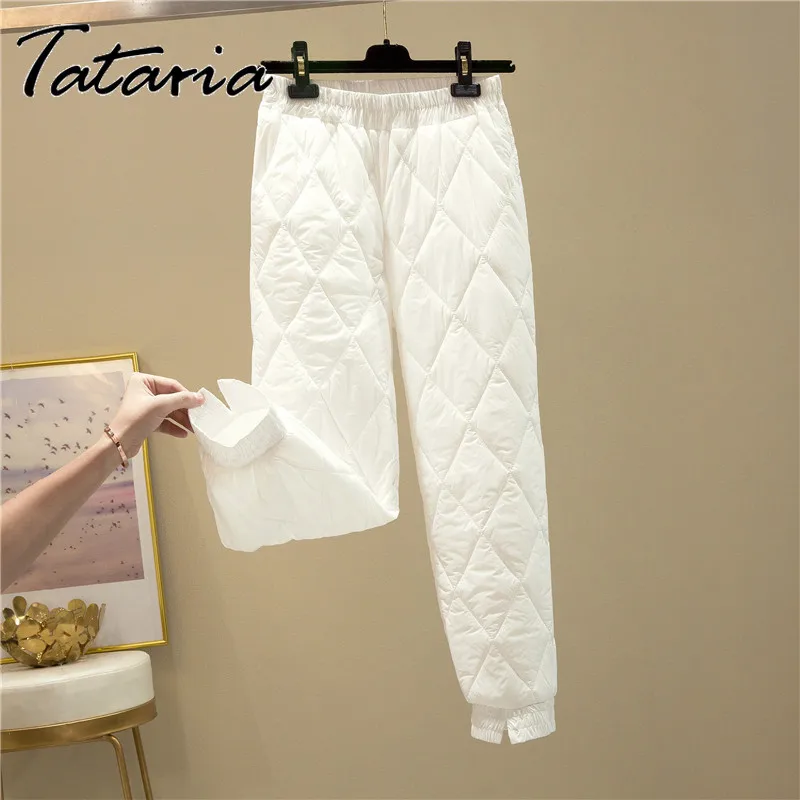 2023 New Warm Pants for Women Diamond Plaid Elastic Waist Cotton Winter Women's Pants Velvet Casual Loose High Waist Trousers
2023 New Warm Pants for Women Diamond Plaid Elastic Waist Cotton Winter Women's Pants Velvet Casual Loose High Waist Trousers