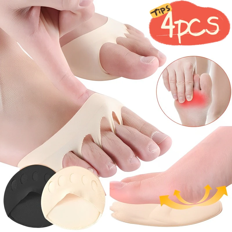 4Pcs Women Forefoot Pads for Five Toes High Heels Half Insoles Calluses Corns Foot Pain Care Absorbs Shock Socks Toe Pad Inserts
4Pcs Women Forefoot Pads for Five Toes High Heels Half Insoles Calluses Corns Foot Pain Care Absorbs Shock Socks Toe Pad Inserts